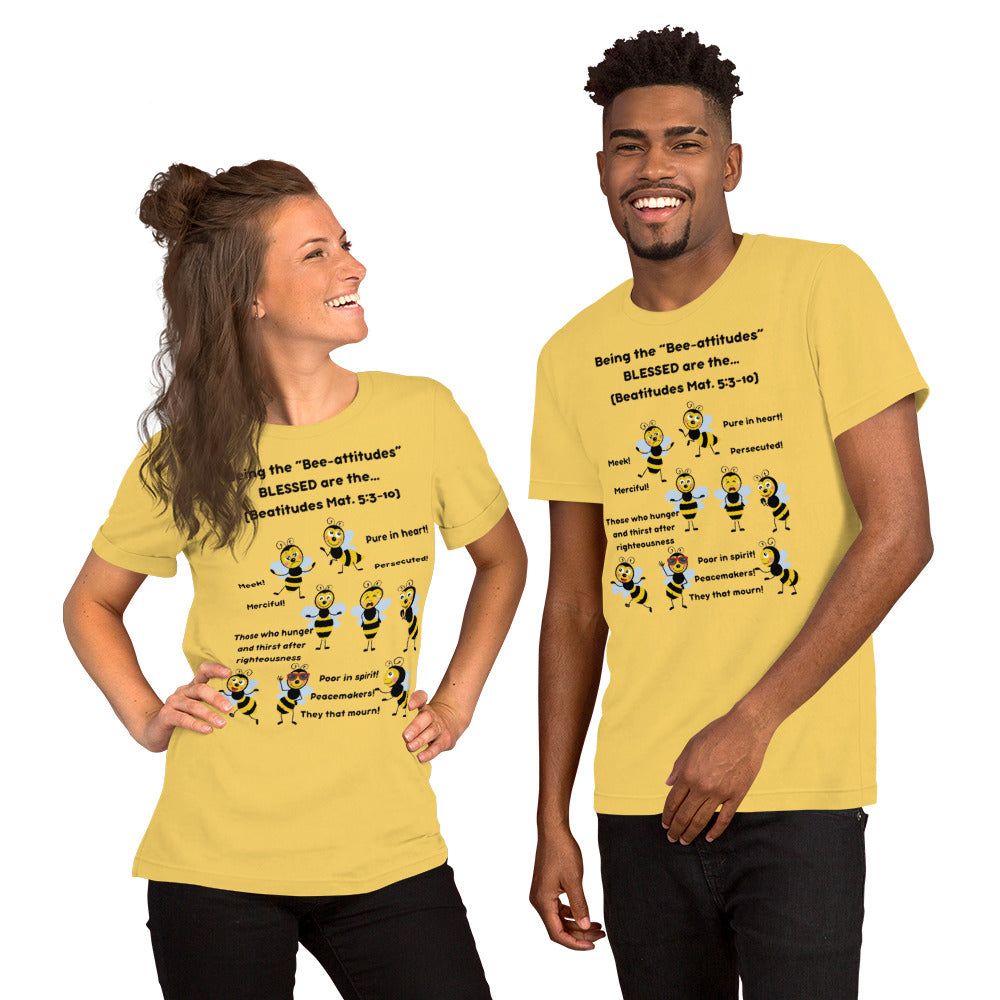 Unisex t-shirt "Being the Bee-attitudes" Adult