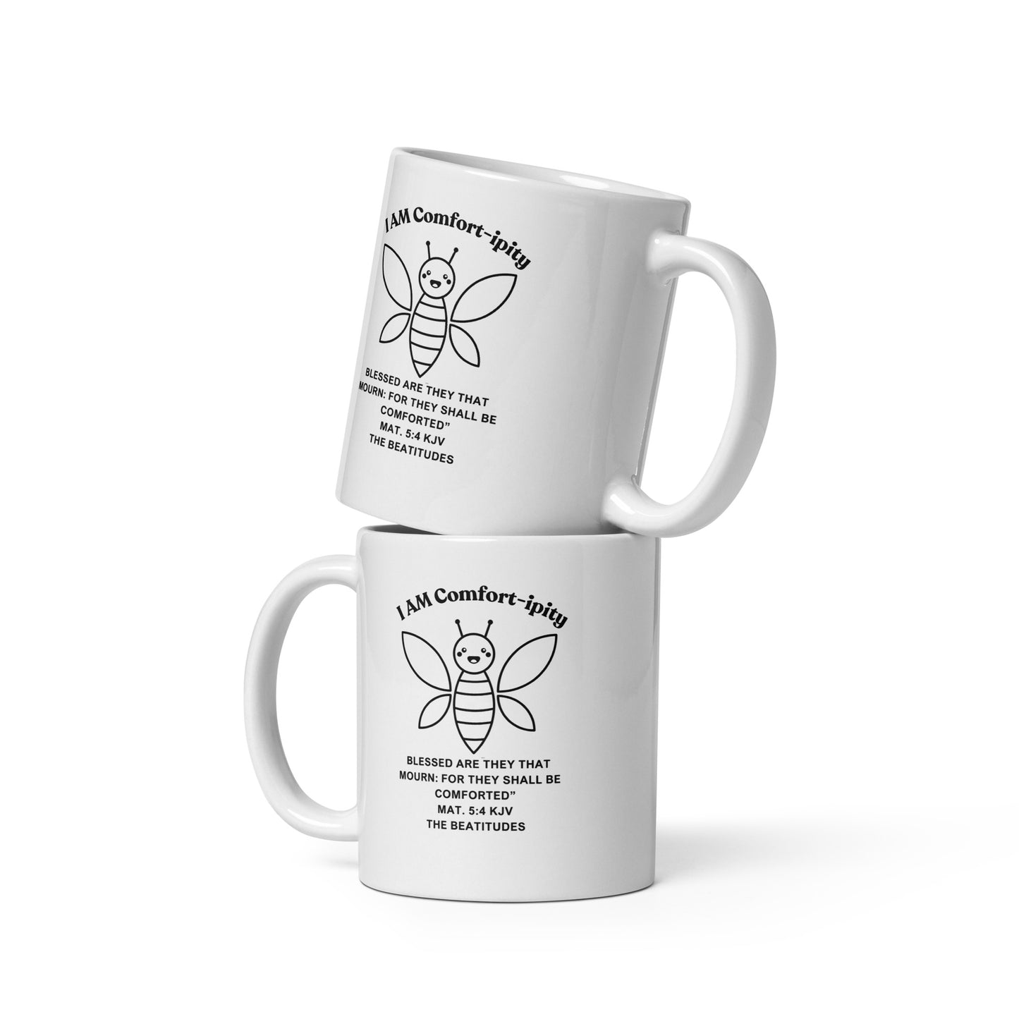 "I AM Comfort-ipity" Coffee Mug B/W