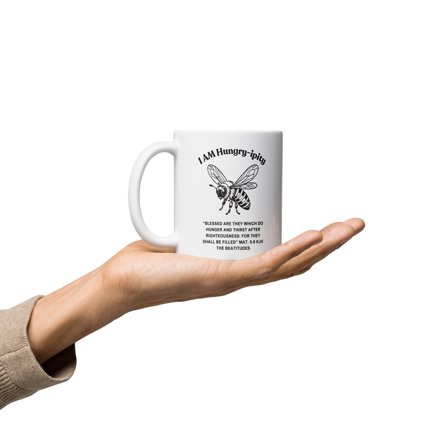 "I AM Hungry-ipity" Coffee Mug B/W