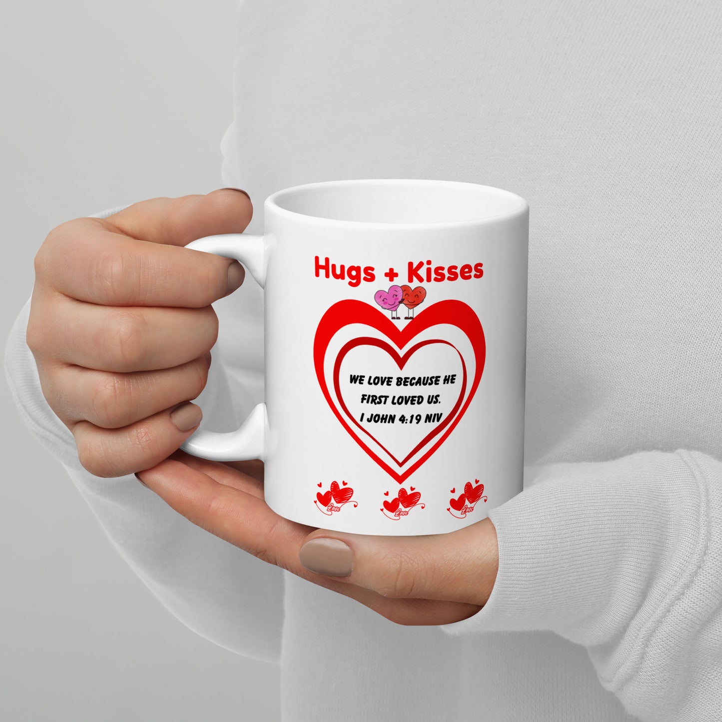 White glossy mug-Love Series