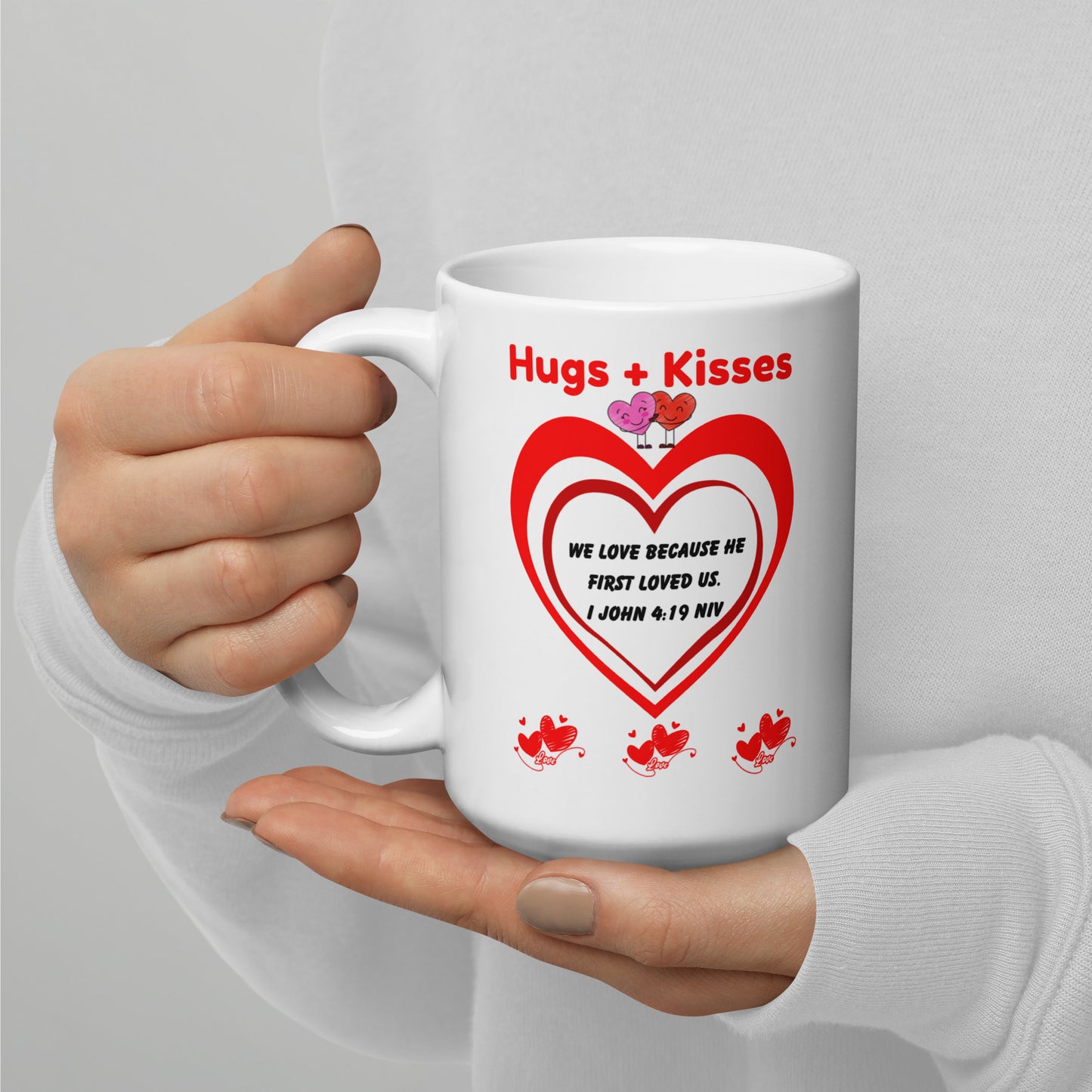 White glossy mug-Love Series