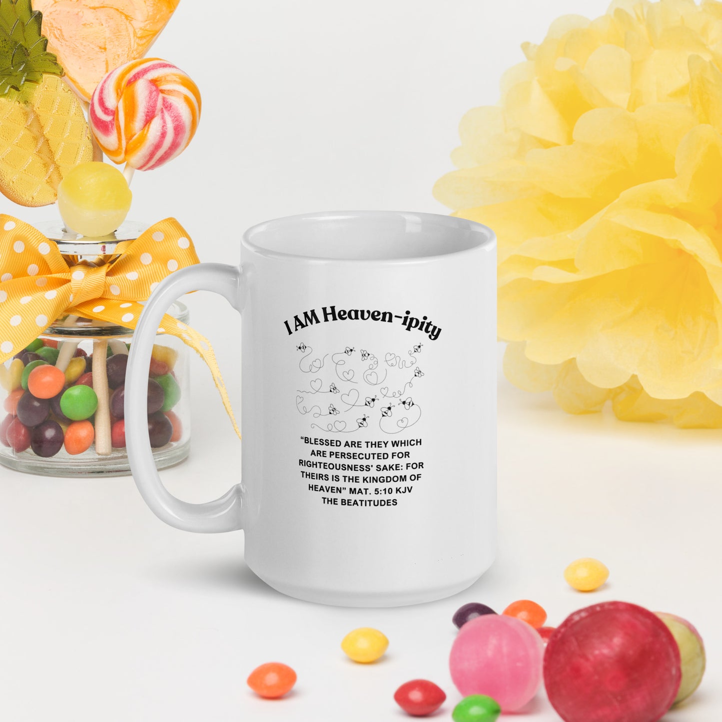 "I AM Heaven-ipity" Coffee Mug B/W