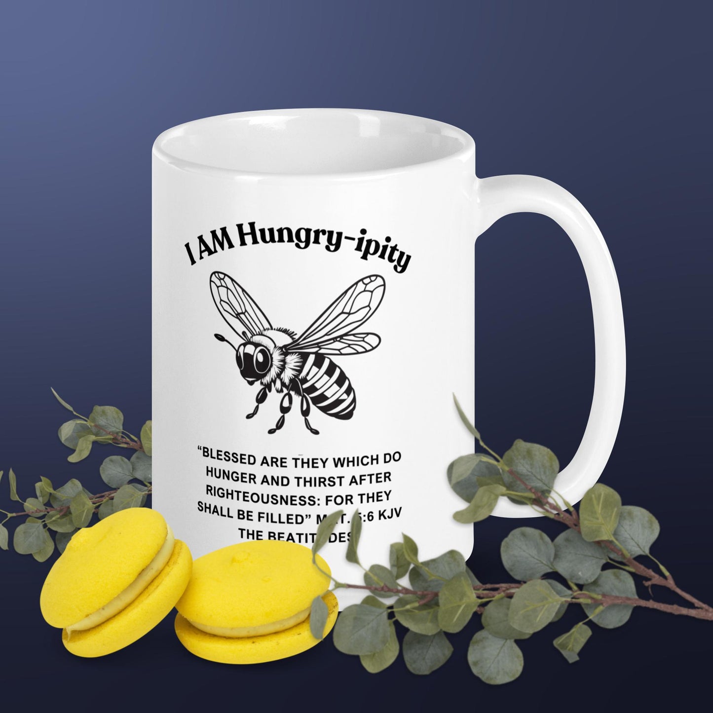 "I AM Hungry-ipity" Coffee Mug B/W
