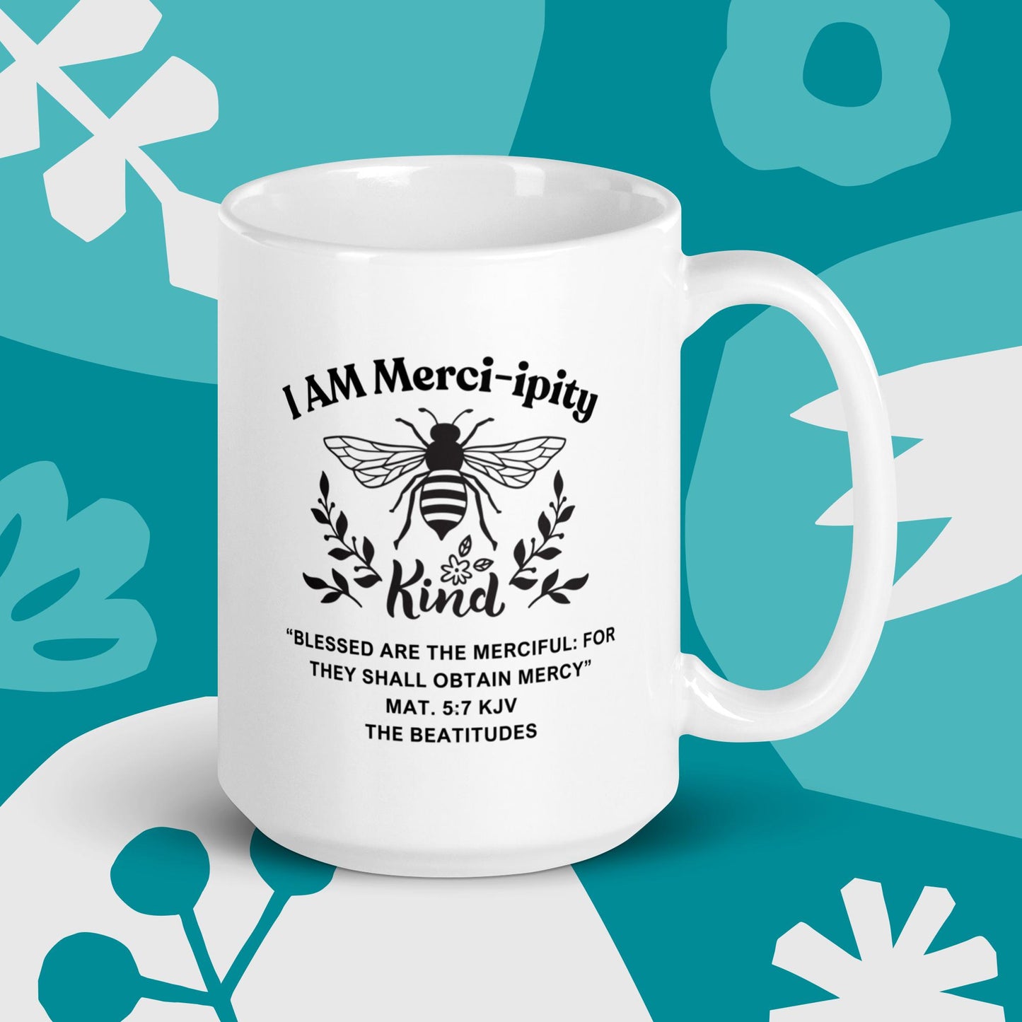 "I AM Merci-ipity" Coffee Mug B/W