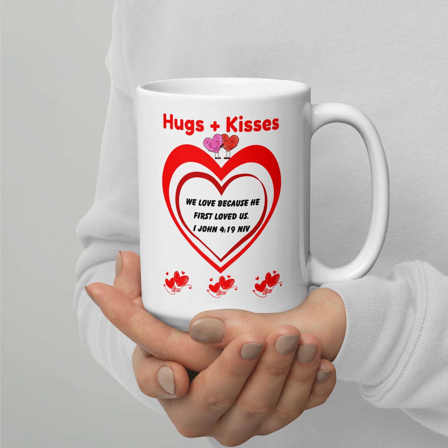 White glossy mug-Love Series
