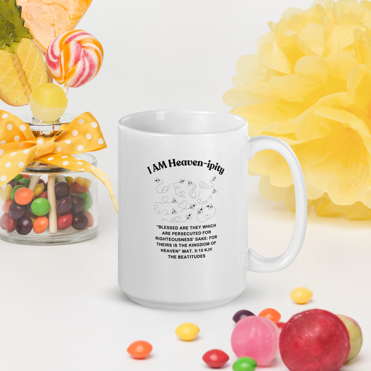 "I AM Heaven-ipity" Coffee Mug B/W