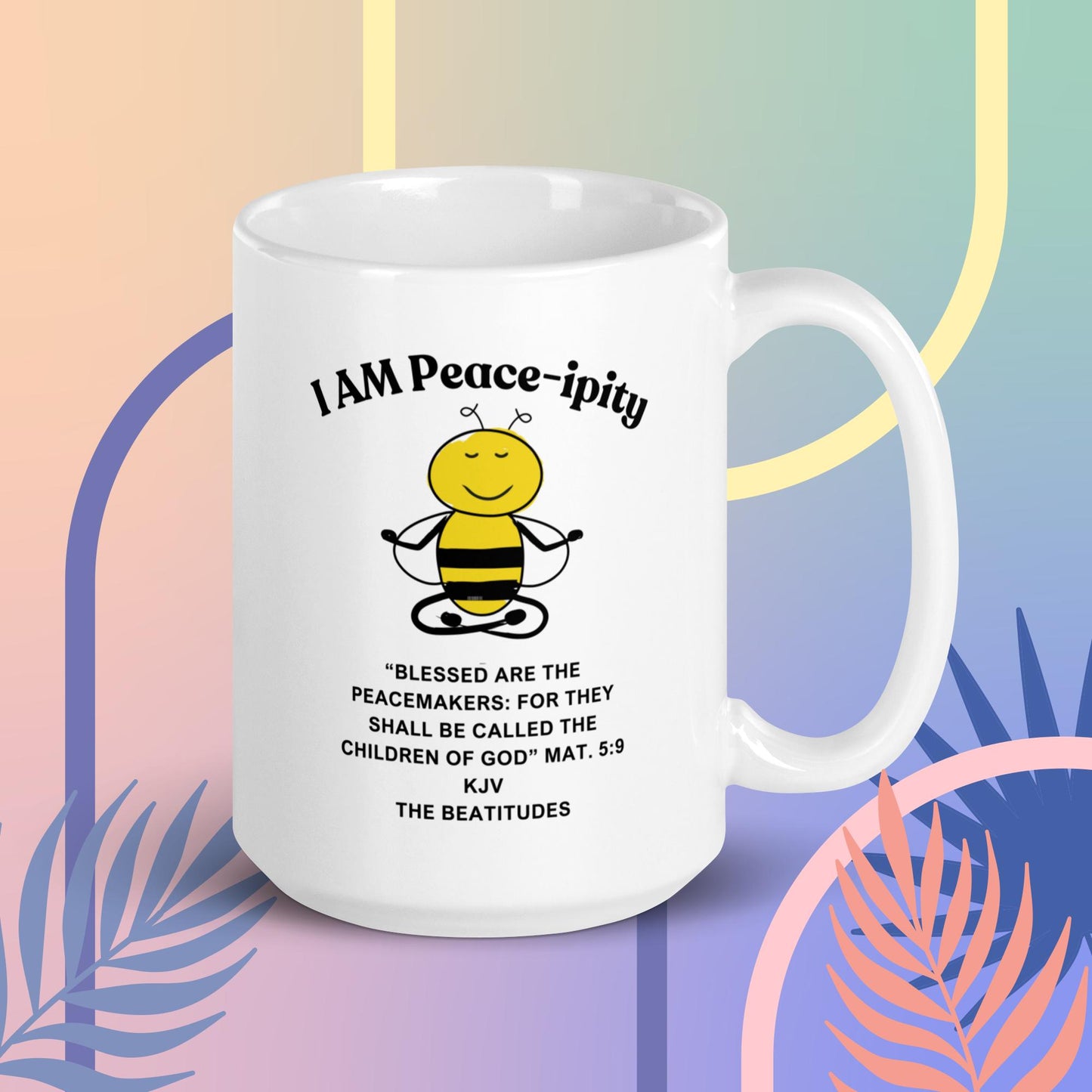 "I AM Peace-ipity" Coffee Mug B/W