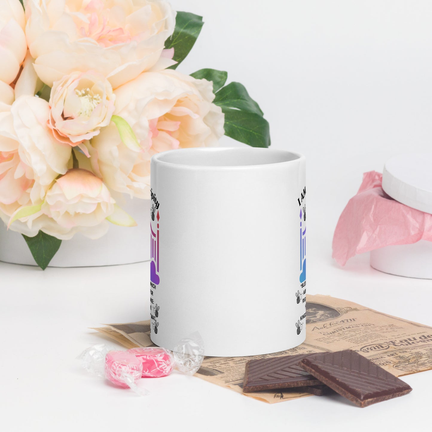 "I Am Heaven-ipity) White glossy mug color