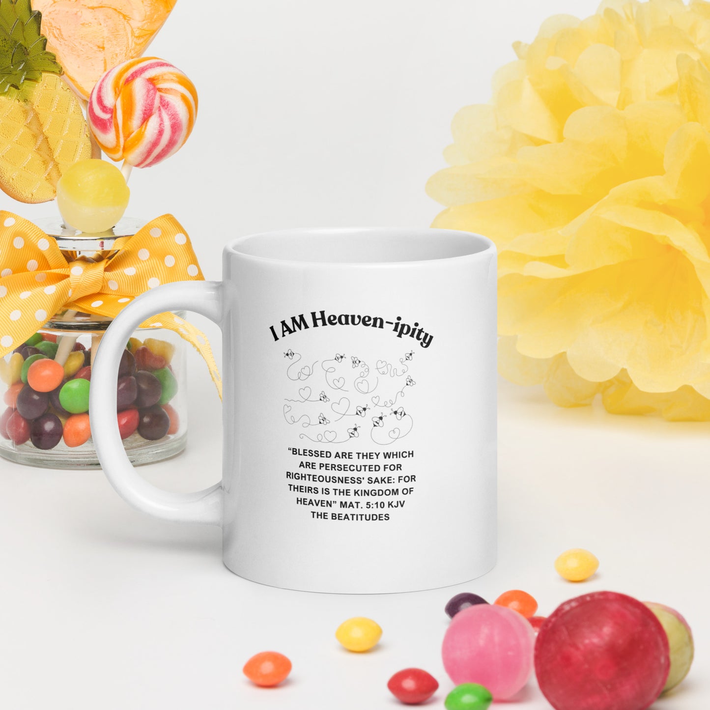 "I AM Heaven-ipity" Coffee Mug B/W