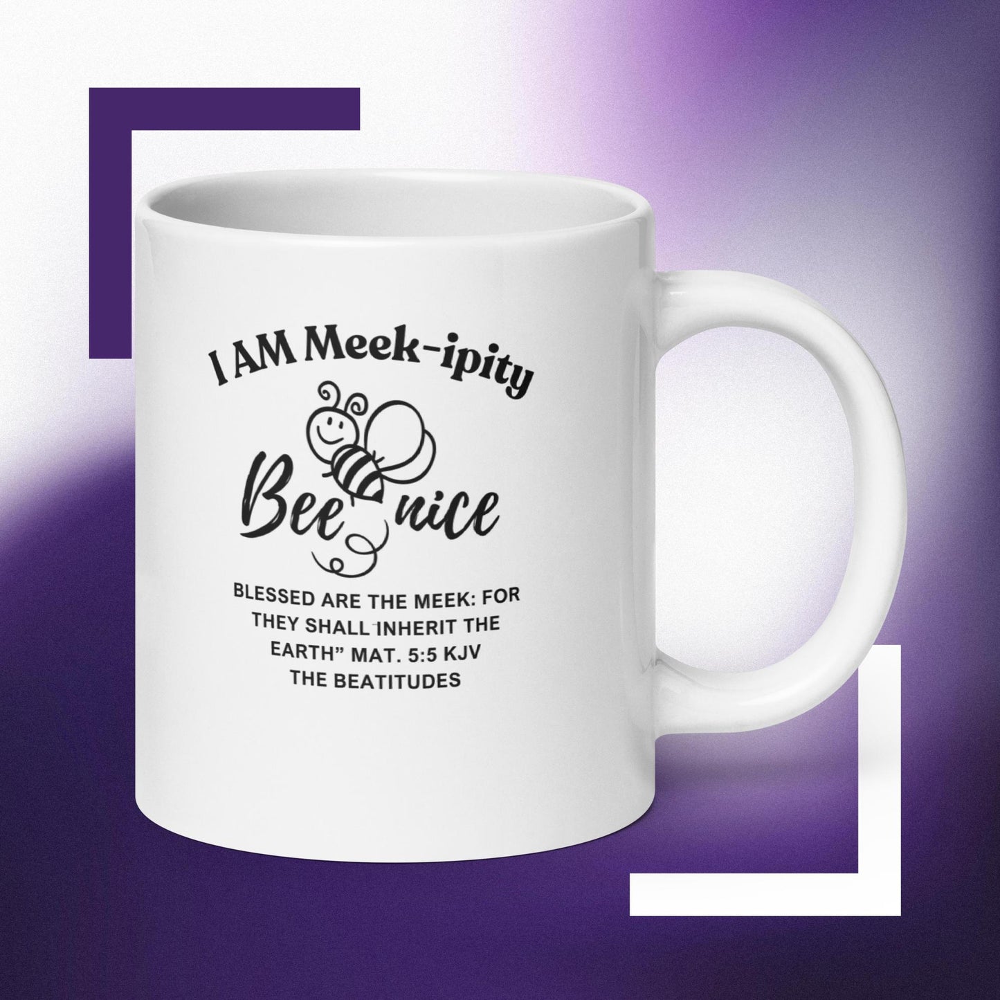 "I AM Meek-ipity" Coffee Mug B/W