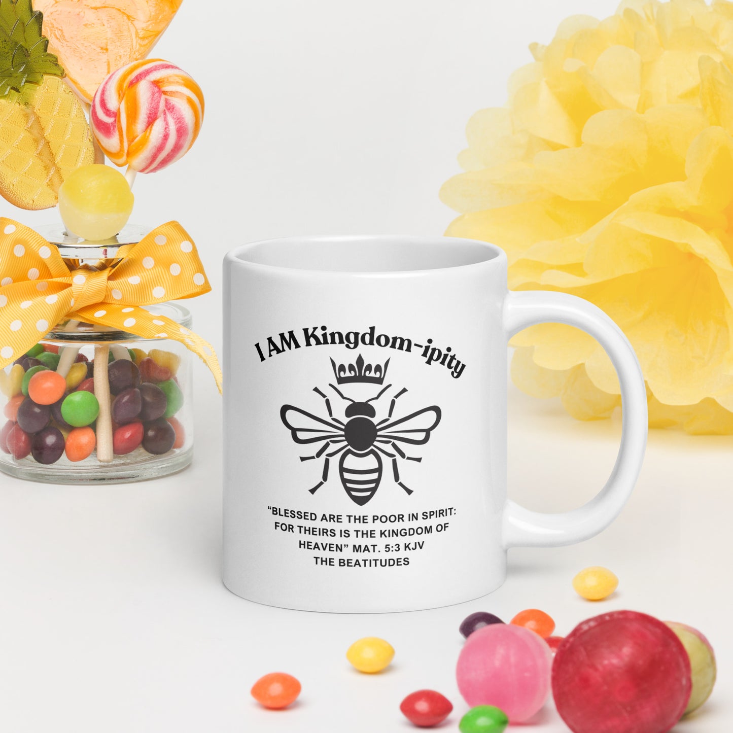"I AM Kingdom-ipity" Coffee Mug B/W
