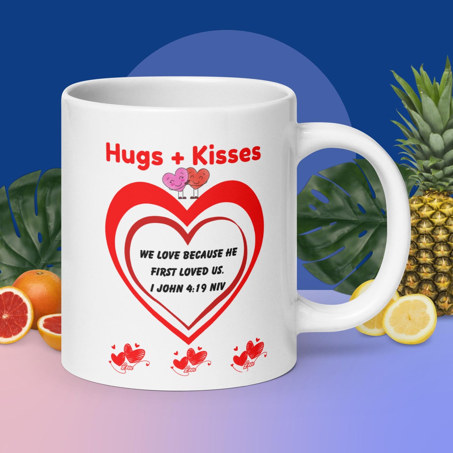 White glossy mug-Love Series