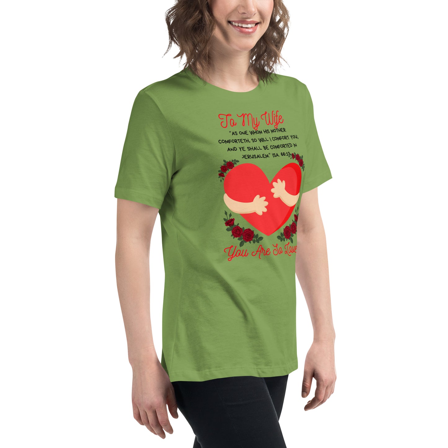 To My Wife- "Hugs" Women's Relaxed T-Shirt