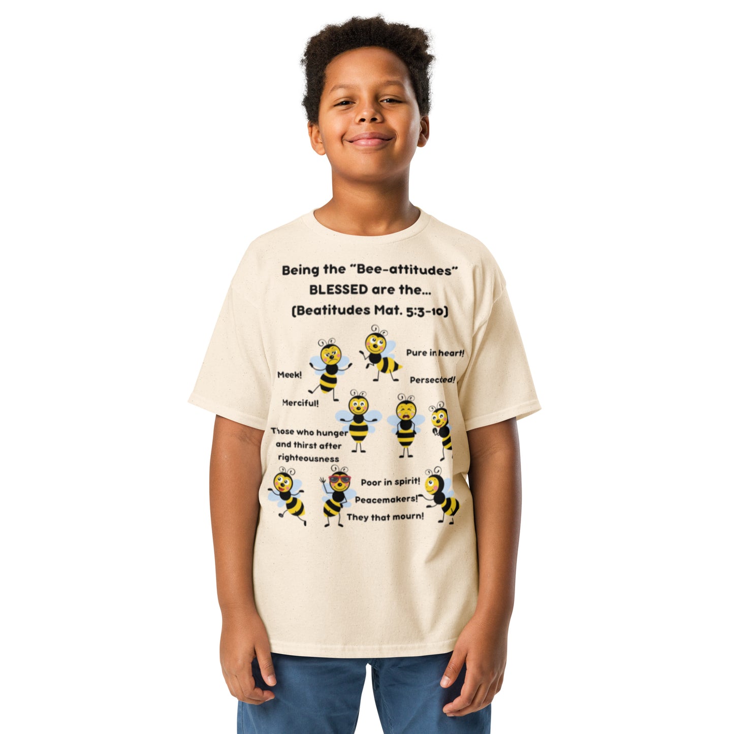 Youth classic tee "Being the Bee-attitudes" children