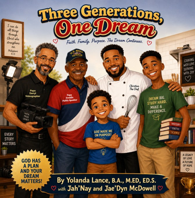 Three Generations, One Dream:  Faith. Family. Purpose. The Dream Continues.
