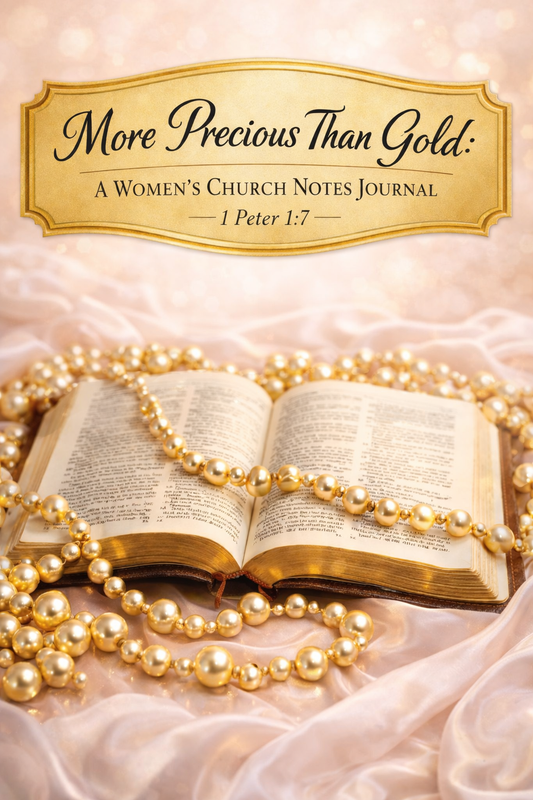 More Precious Than Gold:  A Women's Church Notes Journal (Size 6 X 9)