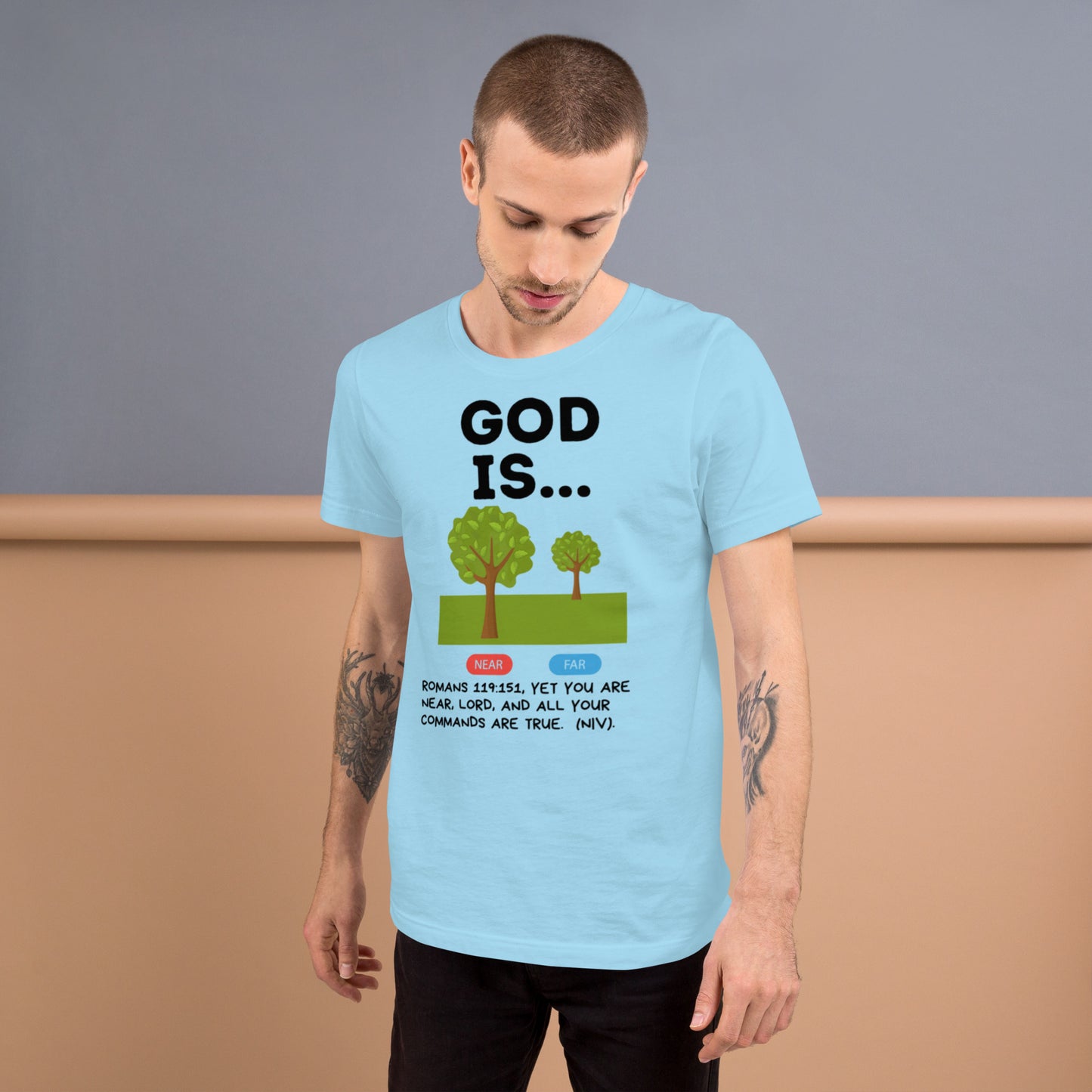 God is near Unisex t-shirt