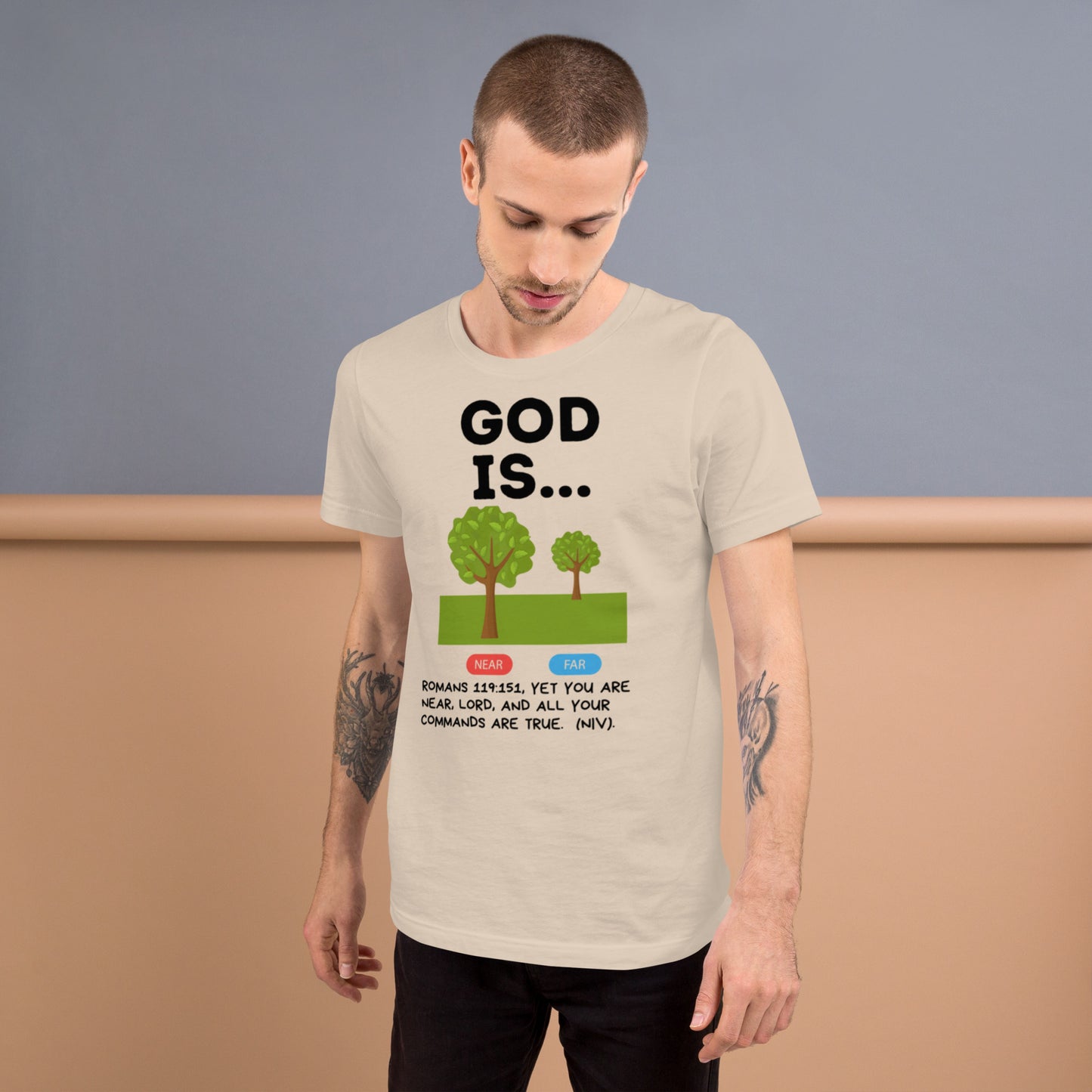 God is near Unisex t-shirt