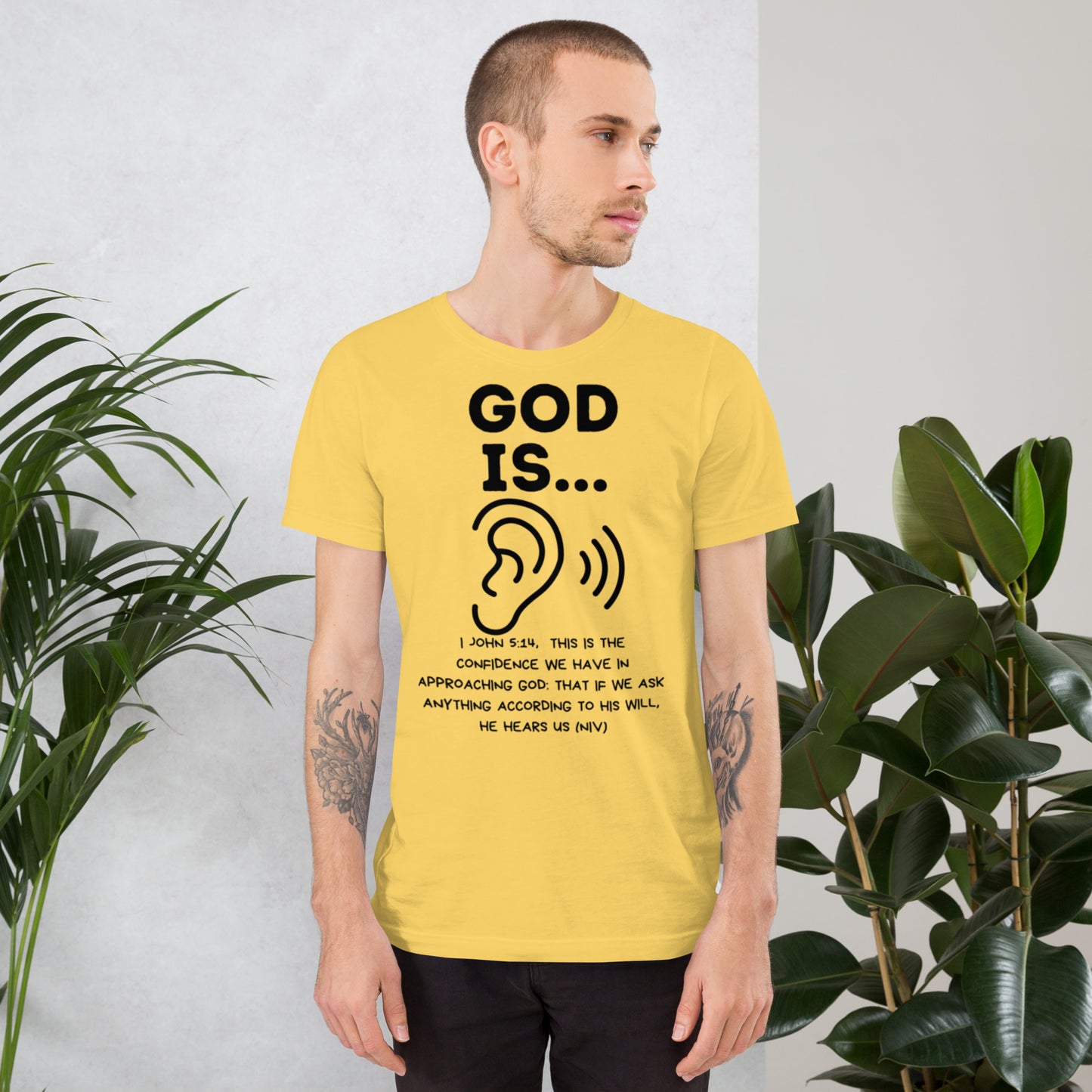 God is listening Unisex t-shirt